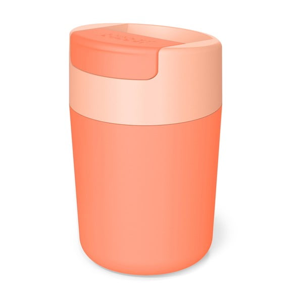 Kelioninis puodelis (ne termo) oranžinės spalvos 340 ml Sipp – Joseph Joseph