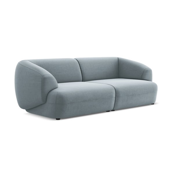 Šviesiai mėlynos spalvos iš velveto sofa 232 cm Moana – Makamii-image-4
