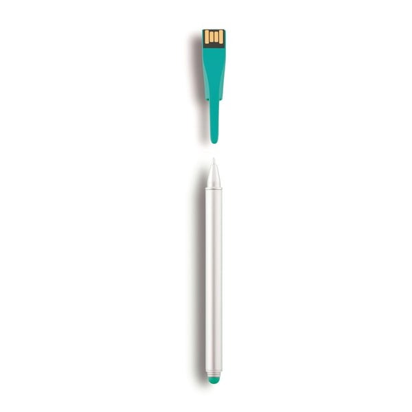 Rašiklis su USB kaupikliu Point 4GB, žalias-image-3