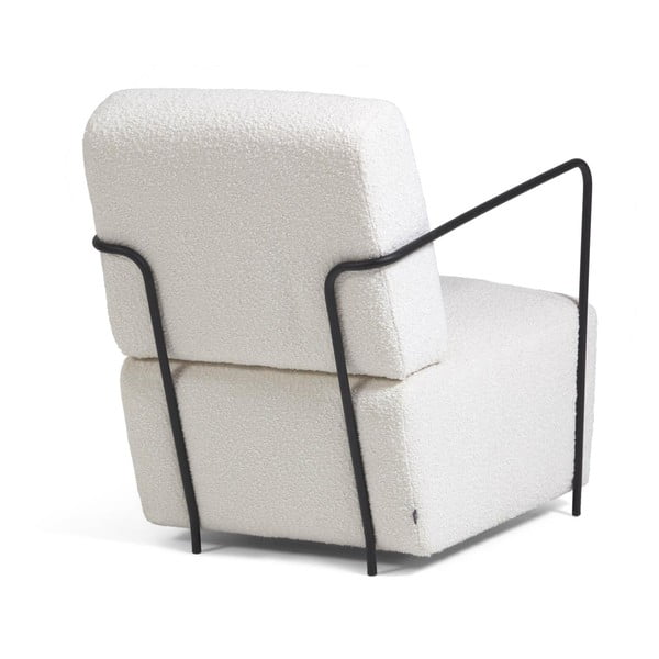 Baltas fotelis Gamer - Kave Home-image-3