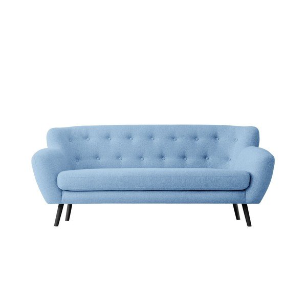 Šviesiai mėlyna trijų vietų sofa "Kooko Home Rock