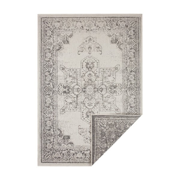 Pilkos ir kreminės spalvos lauko kilimas NORTHRUGS Borbon, 200 x 290 cm