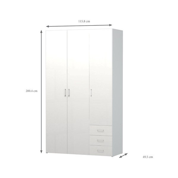 Balta spinta Evegreen House Spark, aukštis 200,4 cm-image-3