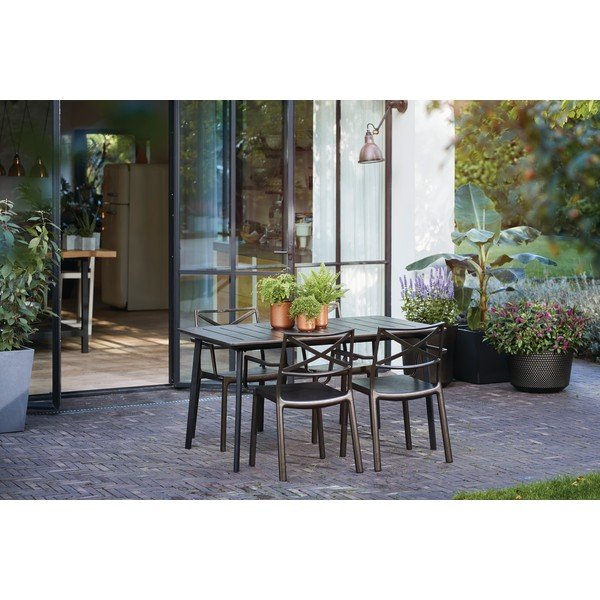 Juodas sodo stalas Keter Metalea-image-1