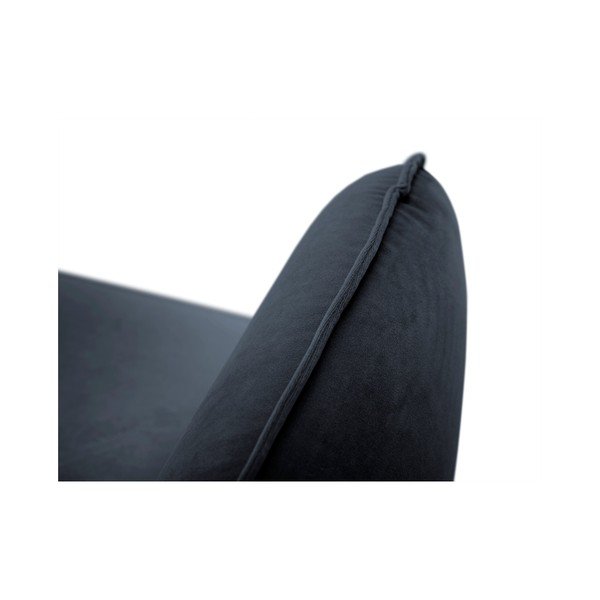 Tamsiai mėlyna aksominė sofa Cosmopolitan Design Vienna, 230 cm-image-4