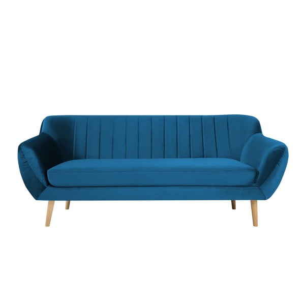 Mėlyna trijų vietų sofa Mazzini Sofas Benito