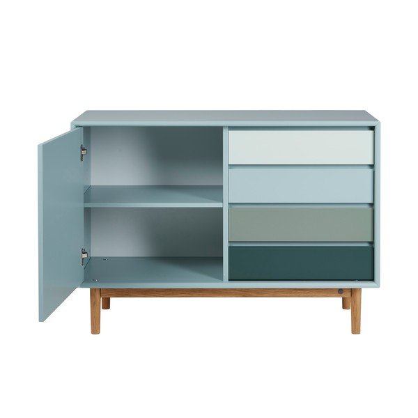 Žema šoninė spintelė mėtų spalvos 114x80 cm Color Box – Tom Tailor-image-3