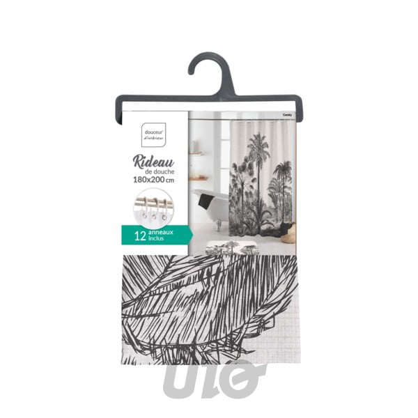 Dušo užuolaida 180x200 cm Cocoty – douceur d'intérieur-image-2