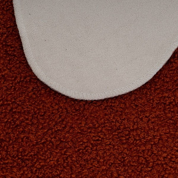 Sintetinė oda ir kailis bordo spalvos 60x90 cm Sherpa – Casa Selección-image-2