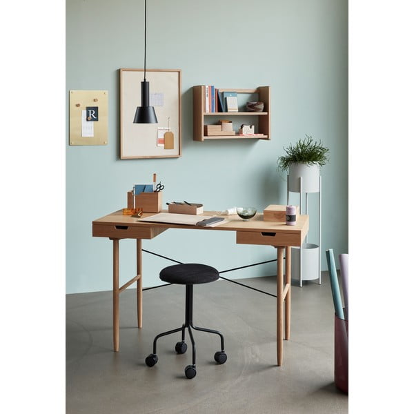 Rašomasis stalas iš ąžuolo 55x120 cm Studio – Hübsch-image-1