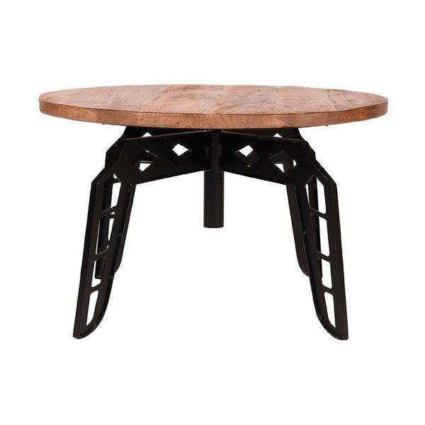 Sulankstomas stalas su mango medžio stalviršiu LABEL51 Pebble, ⌀ 80 cm-image-3