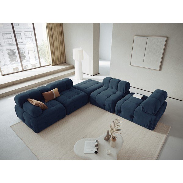 Modulinė sofa tamsiai mėlynos spalvos Ferento – Cosmopolitan Design-image-1