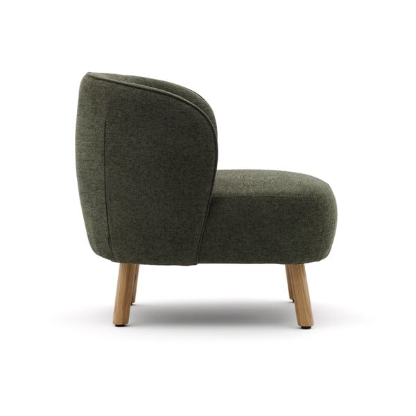 Žalios spalvos iš šenilinio audinio krėslas Ulit – Kave Home-image-3