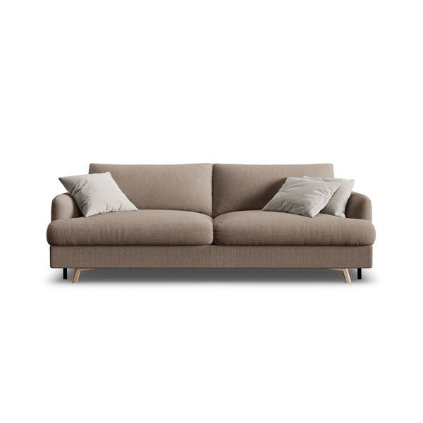 Taupe spalvos sulankstoma/su sandėliavimo vieta sofa 233 cm Naomi – Micadoni -image-1