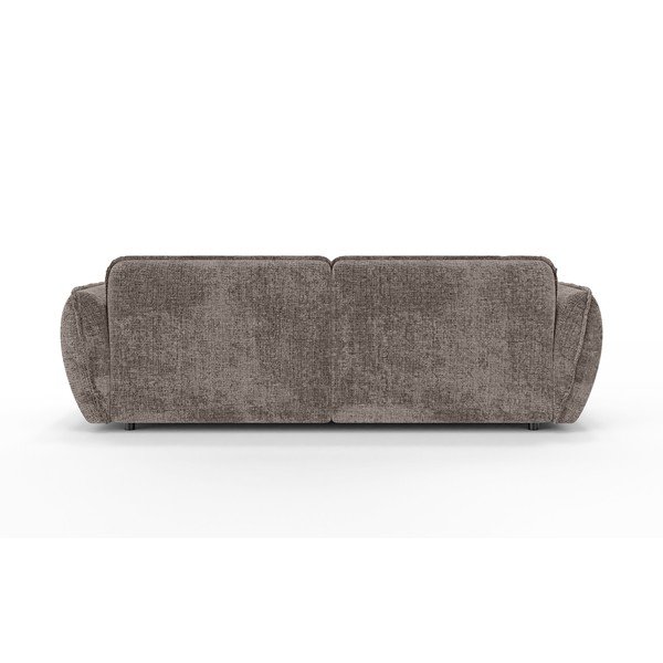 Taupe spalvos kampinė sofa iš šenilinio audinio (su kairiuoju kampu/su gultu) Nelia – Ropez-image-4