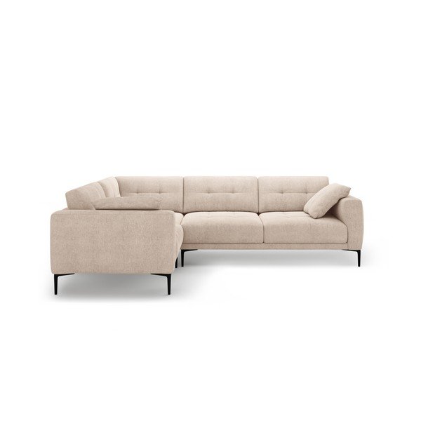 Šviesiai rudos spalvos kampinė sofa (su kairiuoju kampu/„L“ formos) Bemy – Micadoni -image-1