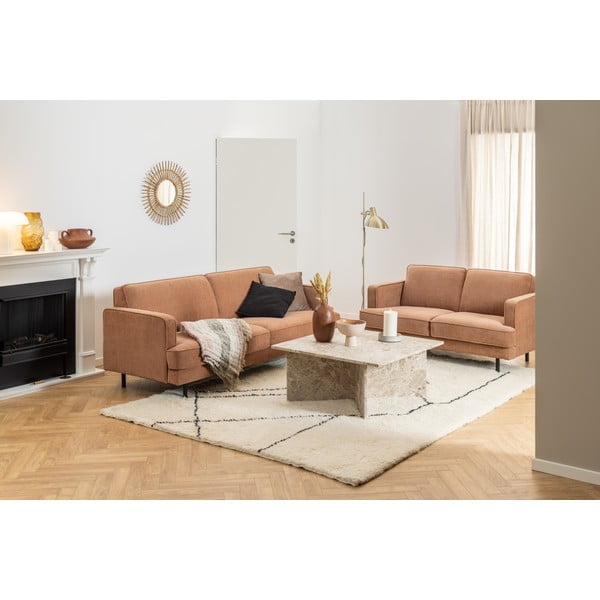 Iš marmuro kavos staliukas smėlio spalvos 90x90 cm Vega – Actona-image-2