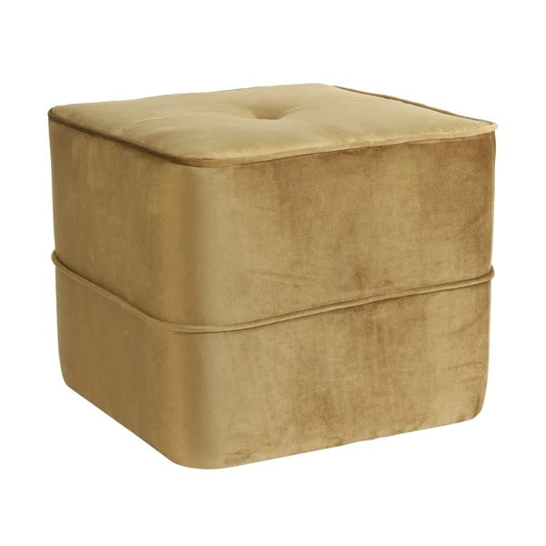Iš velveto pufas auksinės spalvos Kiki – Light & Living