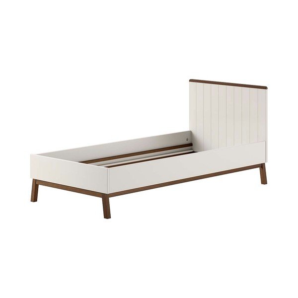 Smėlio spalvos iš pušies masyvo vaikiška lova be grotelių 90x200 cm Sezane – Vipack