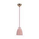 Rožinės spalvos vaikiškas pakabinamas šviestuvas su keramikiniu gaubtu Sewilla – Candellux Lighting