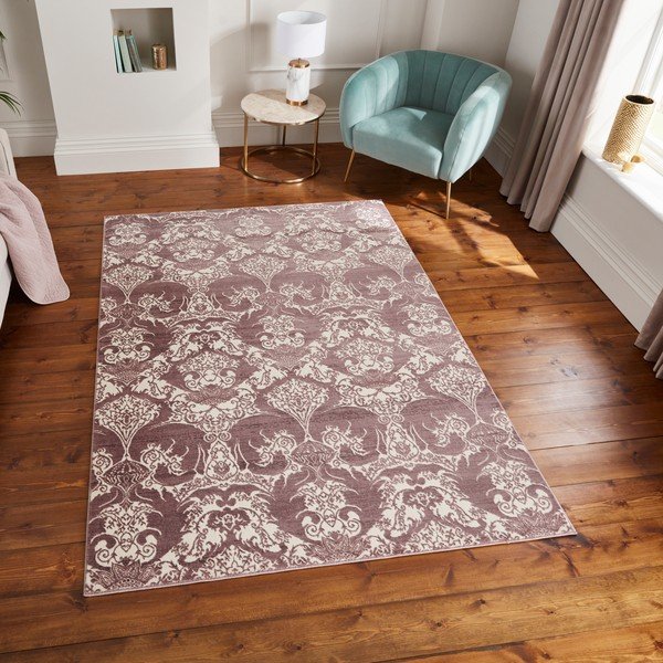 Violetinės spalvos kilimas 200x285 cm Imperial Wine – Think Rugs-image-3