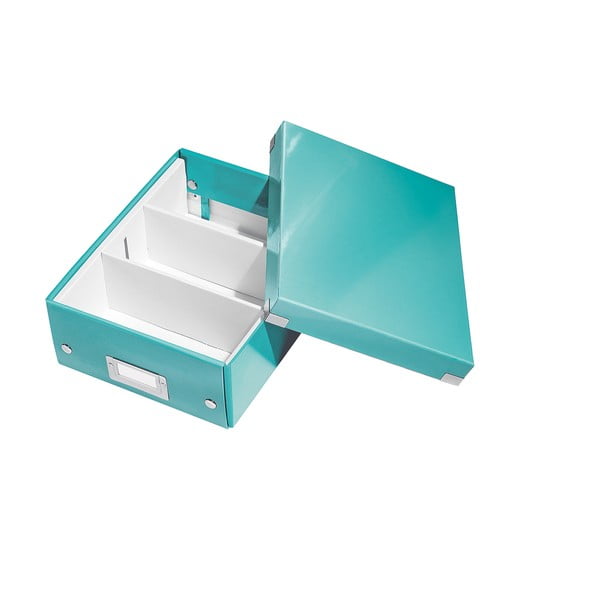 Turkio spalvos mėlyna dėžutė su organizatoriumi Click&Store - Leitz