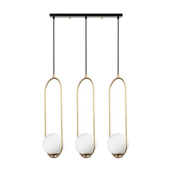 Aukso spalvos pakabinamas šviestuvas Squid Lighting Arch, aukštis 146 cm-image-2