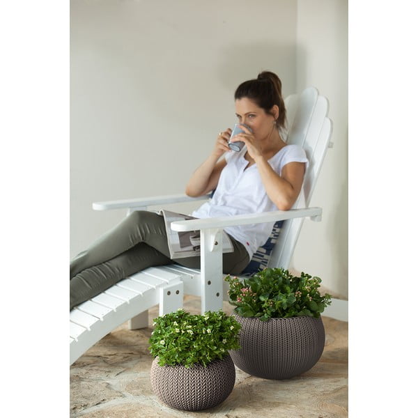 Iš plastiko pakabinamas ir sieninis vazonas ø 28 cm Cozy – Keter-image-3