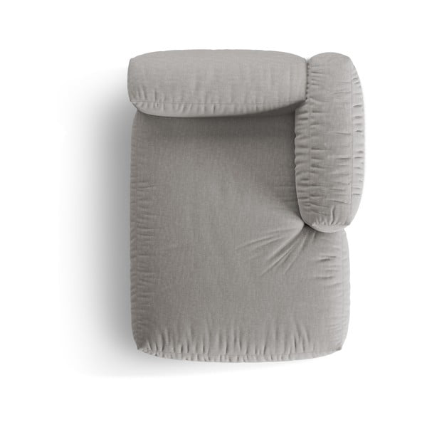 Modulinė sofos dalis šviesiai pilkos spalvos (su dešiniuoju kampu) Martina – Micadoni Home-image-4