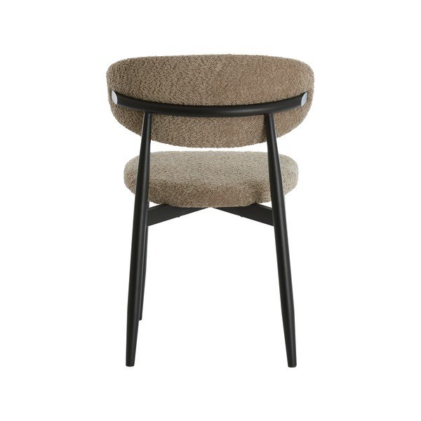 Taupe spalvos iš audinio valgomojo kėdė Eniola – Light & Living-image-4