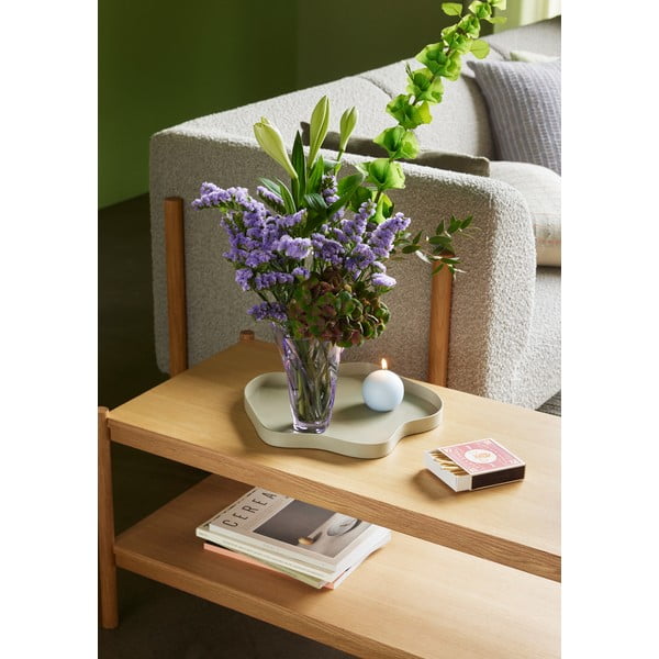 Iš stiklo  rankų darbo vaza violetinės spalvos (aukštis 18 cm) Bloom – Hübsch-image-1