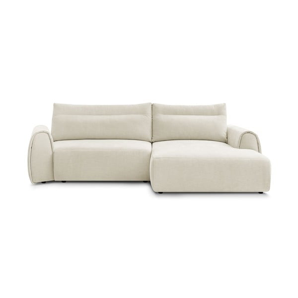 Kampinė sofa smėlio spalvos Aden – Bobochic Paris