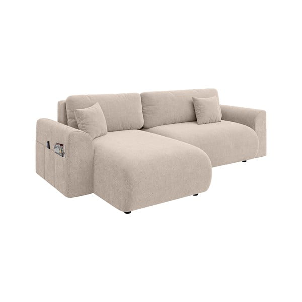 Sulankstoma kampinė sofa smėlio spalvos (kintama) Lorine – Ropez-image-3