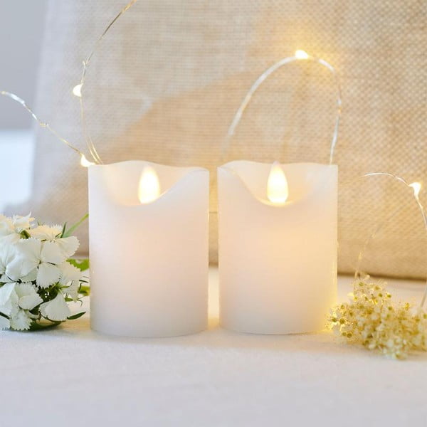 LED žvakės 2 vnt. (aukštis 6,5 cm) Sara Mini – Sirius-image-1