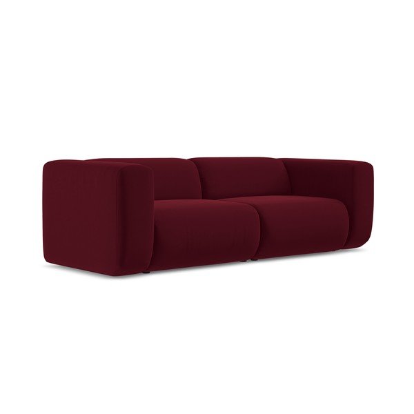 Bordo spalvos iš velveto sofa 228 cm Ekahi – Makamii-image-3