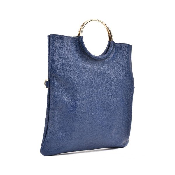 Mėlyna odinė rankinė Luisa Vannini Pergon Cross-image-3