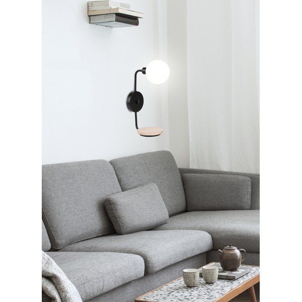 Juodas sieninis šviestuvas Ponio - Candellux Lighting-image-2