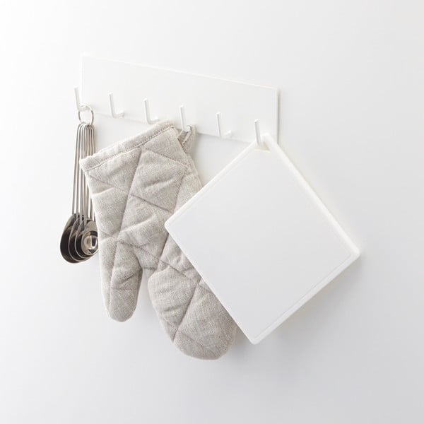 Kvadratinis baltas karšto puodo kilimėlis YAMAZAKI Tower-image-2