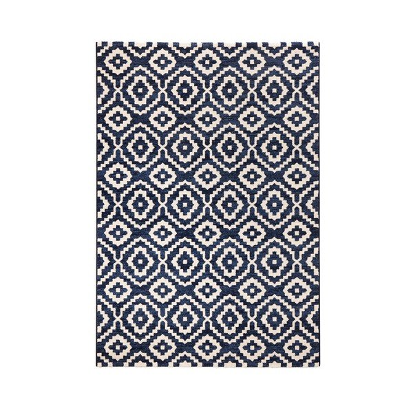 Mėlynas kilimas Mėtų kilimai Diamond Ornamental, 80 x 150 cm