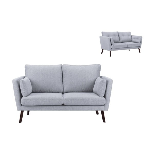 Šviesiai pilka 2 vietų sofa Mazzini Sofos Elena-image-1