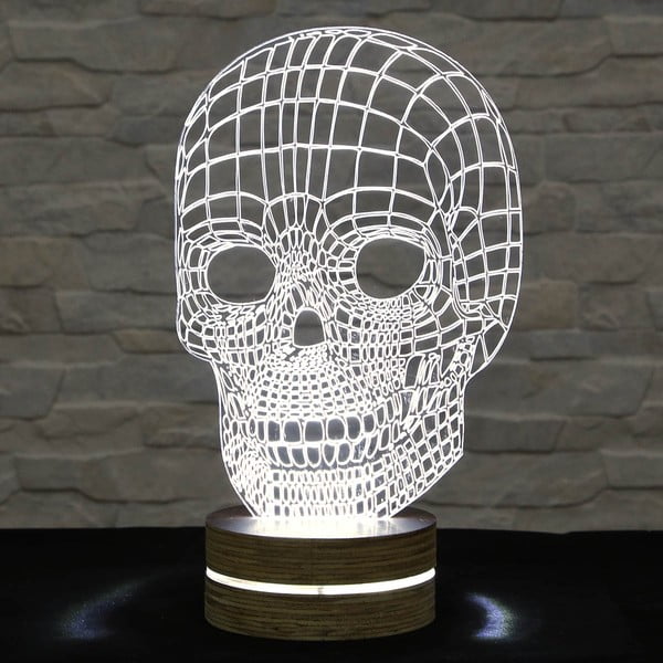 3D stalinis šviestuvas Kaukolė