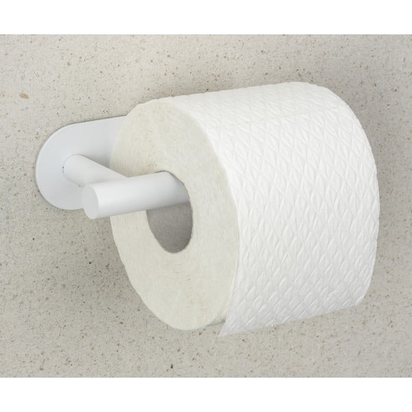 Klijuojamas iš nerūdijančio plieno laikiklis tualetiniam popieriui baltos spalvos Orea – Wenko-image-3