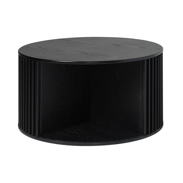 Juodas apvalus kavos staliukas ø 85 cm Siena - Unique Furniture-image-3