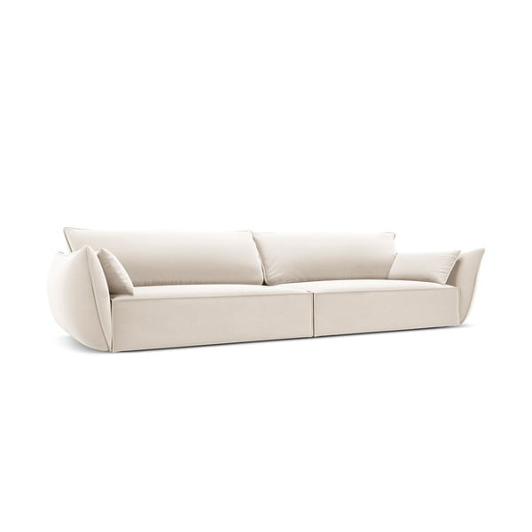 Smėlio spalvos iš velveto sofa 248 cm Vanda – Mazzini Sofas-image-2