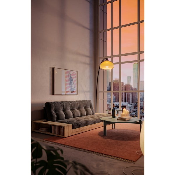 Sulankstoma sofa iš kordinio velveto baltos spalvos 244 cm Base – Karup Design-image-1