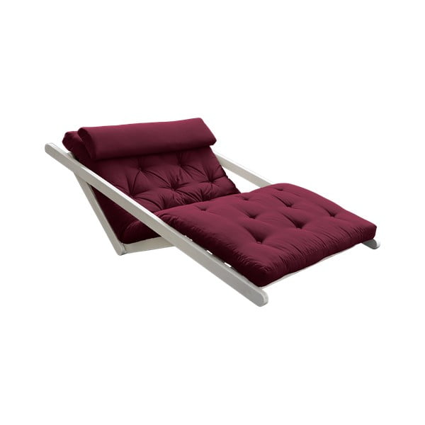 Dviejų vietų kintamas gultas Karup Design Figo White/Bordeaux