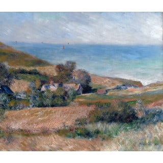 Auguste Renoir reprodukcija View of the Seacoast near Wargemont in Normandy, 70 x 60 cm