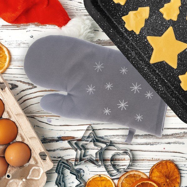 Iš medvilnės orkaitės pirštinė su Kalėdų motyvu Vločka – Orion-image-1