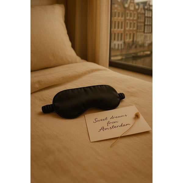 Juodos spalvos iš šilko miego kaukė Mulberry Silk – Mila Home Luxury-image-2