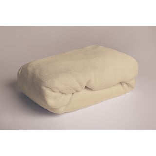 Iš mikroflanelės paklodė kreminės spalvos su guma 180x200 cm Basic – Jerry Fabrics